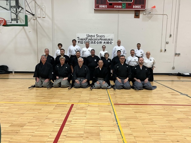 US Tamiya Ryu Iaijutsu members with Tsumaki Soke sensei